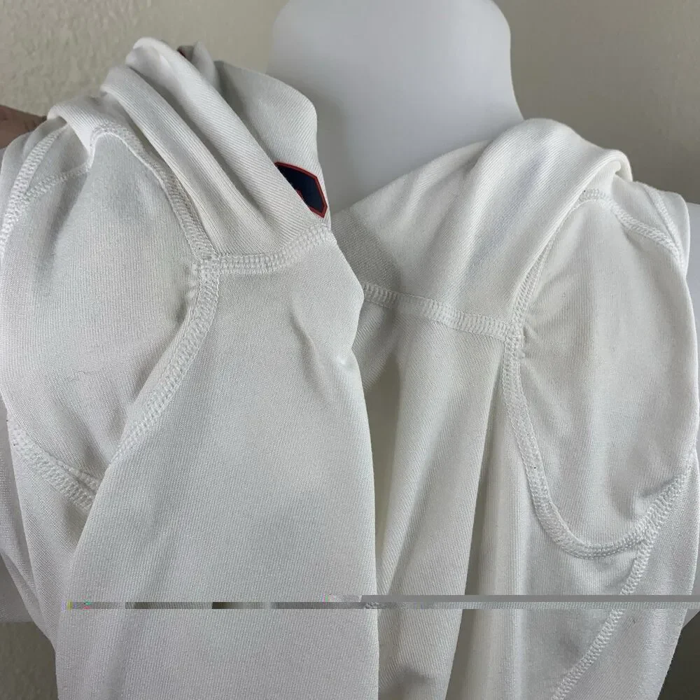 Nike Team USA Element Dri-Fit White Quarter Zip Pullover Sz M Flag Top *flaws